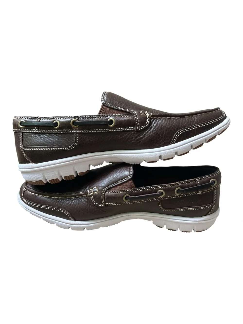 Cole Haan Air Sail Venetian II Loafers Chestnut Tumbled Leather Size 9 NIB Nike